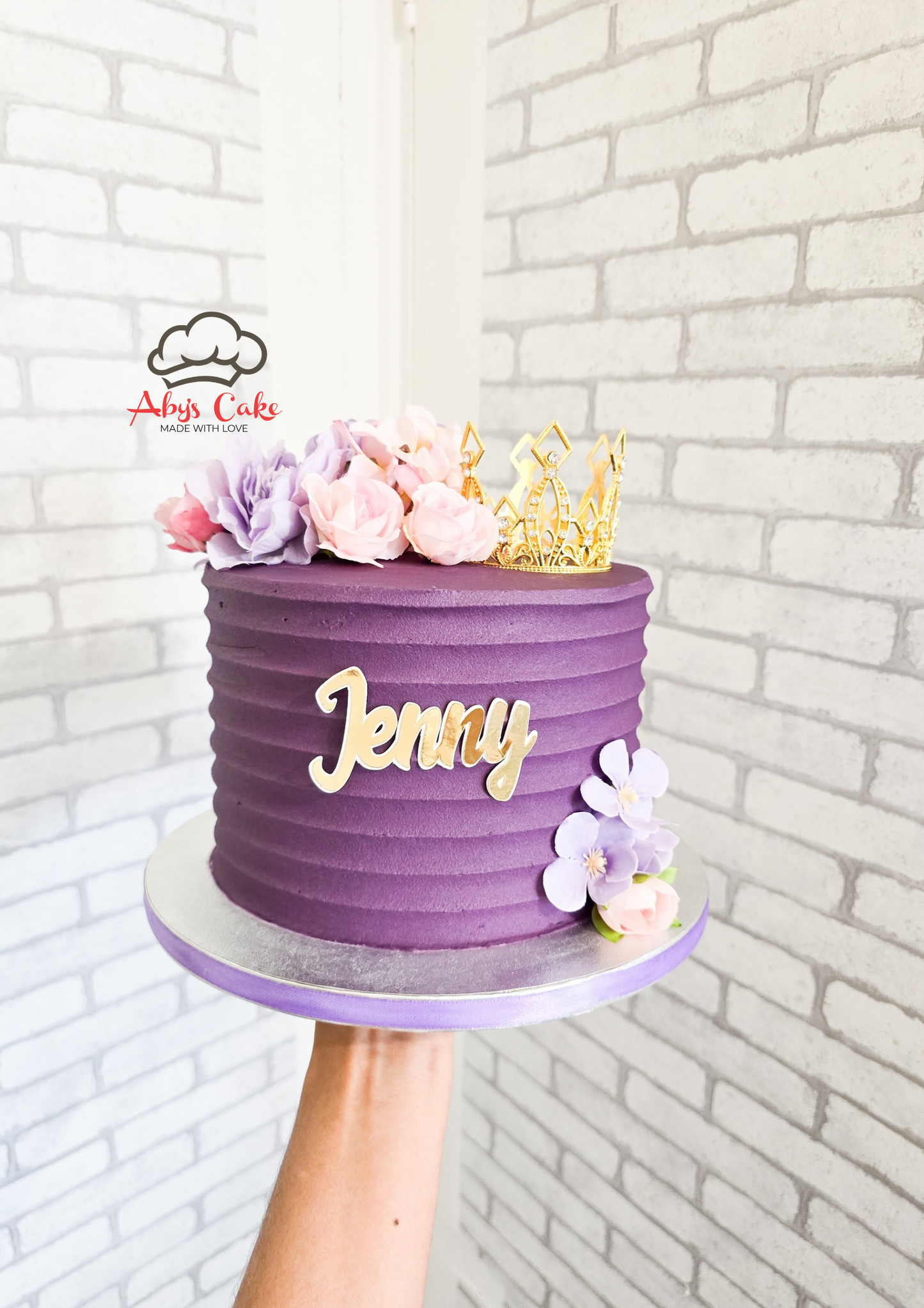 Bevelled Floral Cake