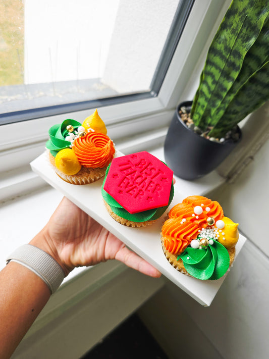 Box of 3 Teacher Cupcakes Gift